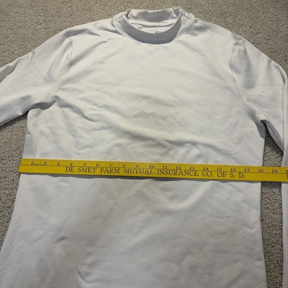 Under Armour Cold Gear Fitted Long Sleeve Shirt Men's Medium White Baselayer